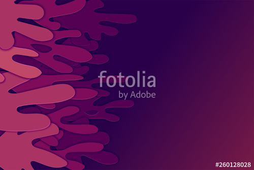 500x334 Cover Or Flyer Horizontal Template With Abstract Paper Cut Deep