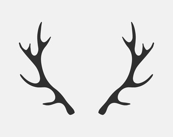 340x270 Collection Of 'deer Antler Silhouette' Download More Than