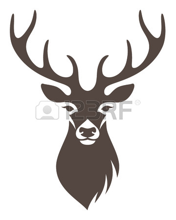 360x450 Huge Collection Of 'silhouette Of A Deer Head' Download More Than