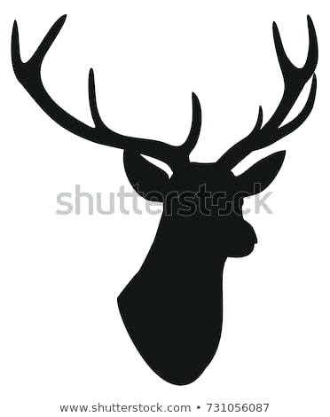 372x470 Reindeer Head Silhouette