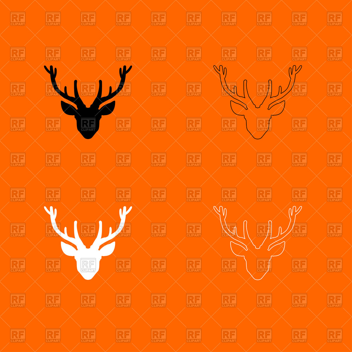 1200x1200 Head Deer