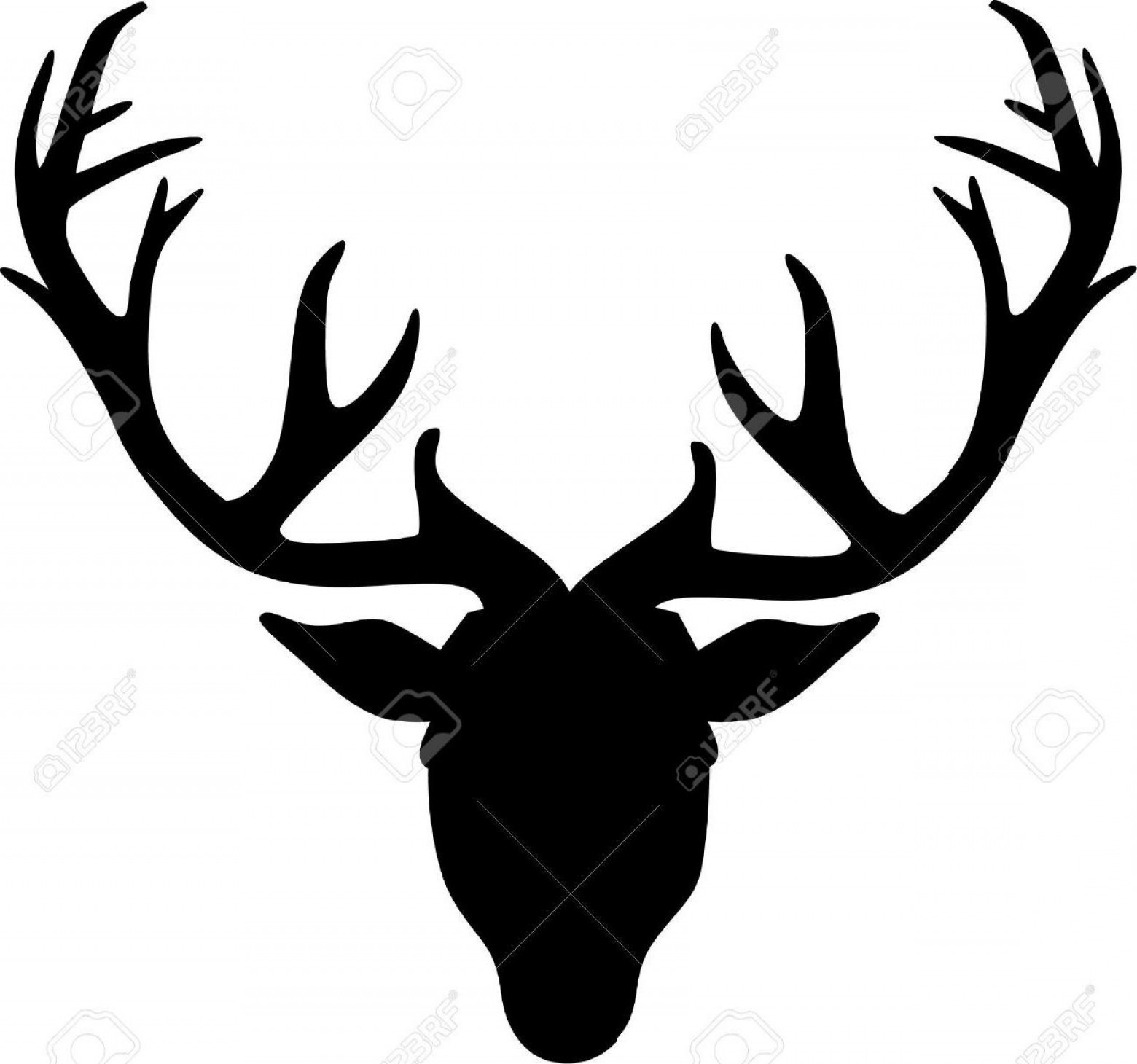 1560x1460 Top Free Deer Antler Silhouette Soidergi