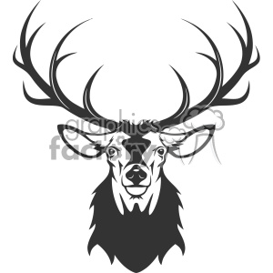 300x300 Deer Head Vector Art Clipart Royalty Free Gif, Png