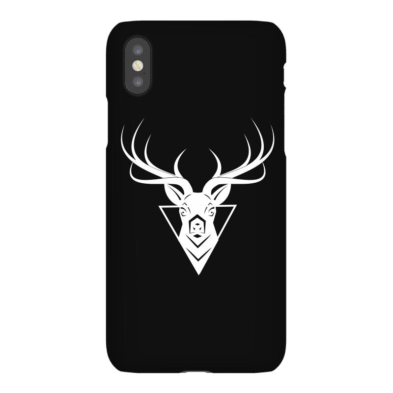800x800 Custom Deer Head Vector White Logo Iphonex Case