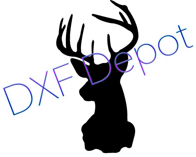 794x635 Deer Head Dxf Vector Art Clip Art Png Etsy