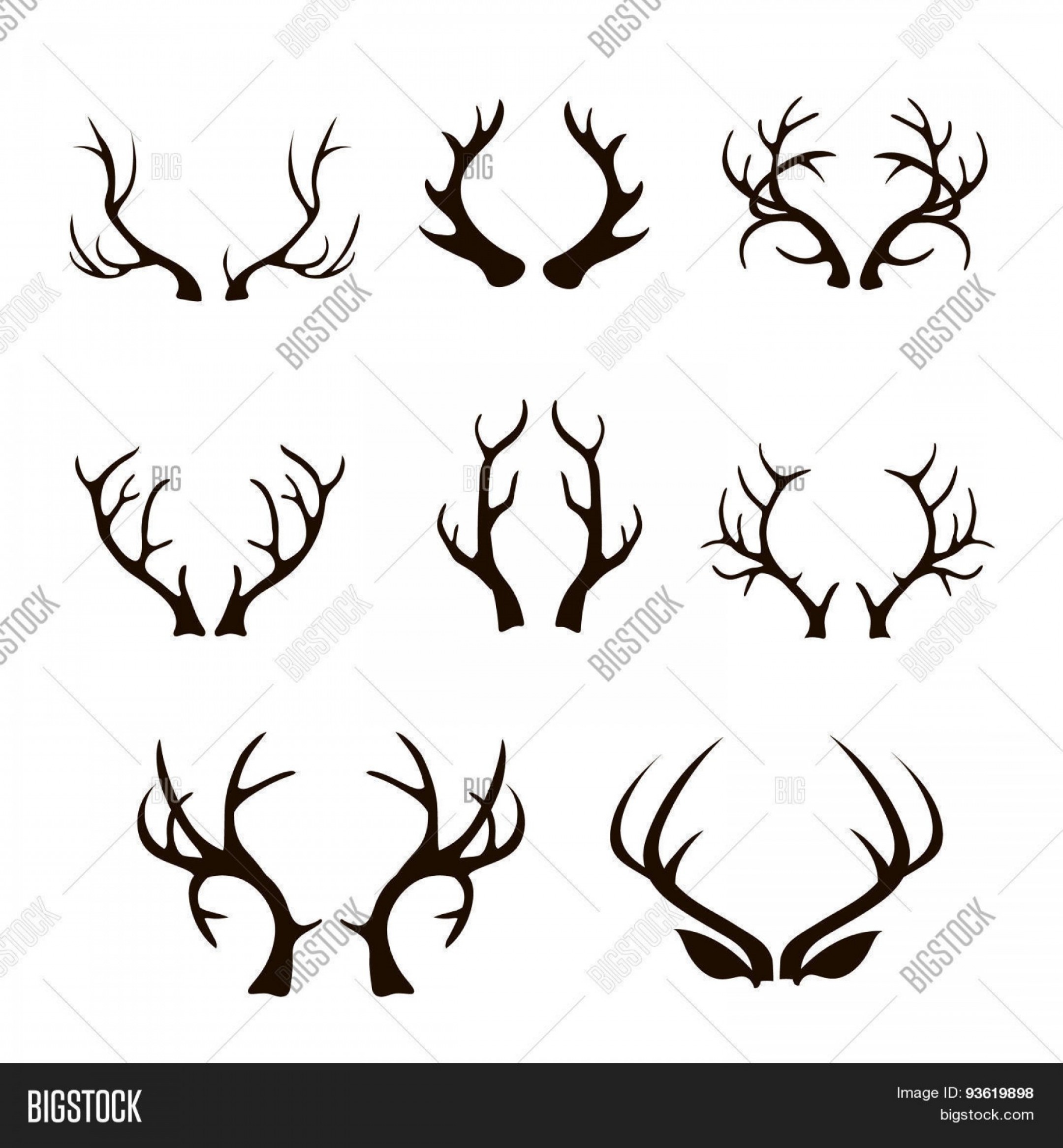 2160x2332 Antler Vector Art Hoodamath
