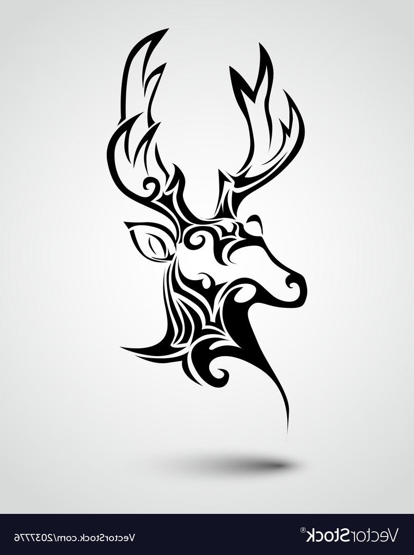 806x1080 Unique Deer And Doe Tattoo Vector Library Free Vector Art