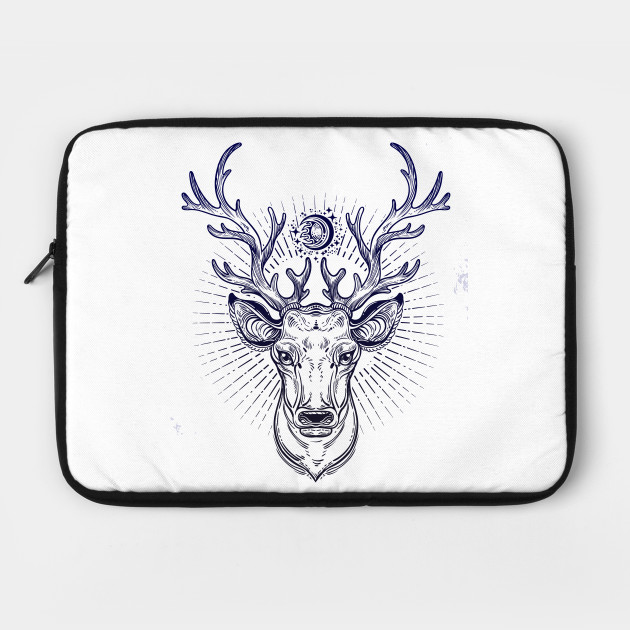 630x630 Vintage Vector Deer Head