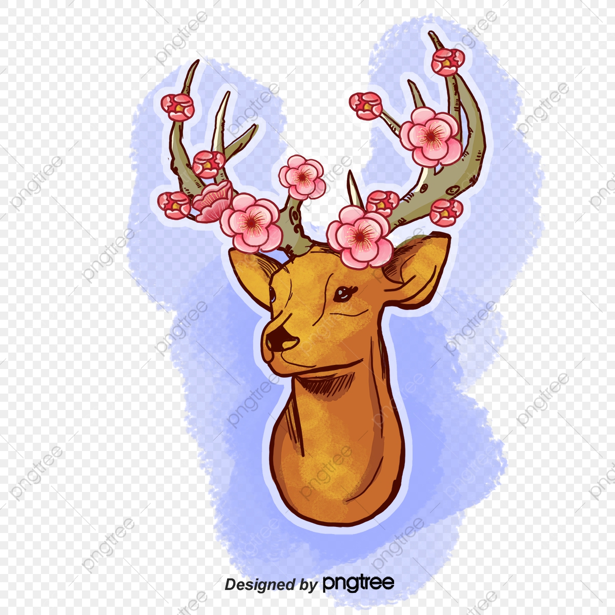 1200x1200 Sketch Deer Head, Sketch Vector, Deer Vector, Head Vector Png