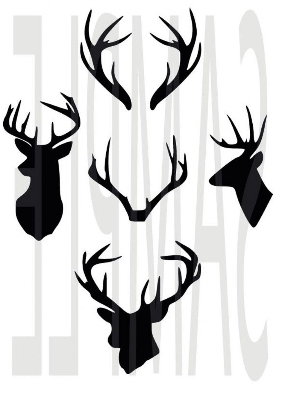 Deer Antlers Vector Catchsplace 952x1348 Deer Antlers Vector Catchsplace