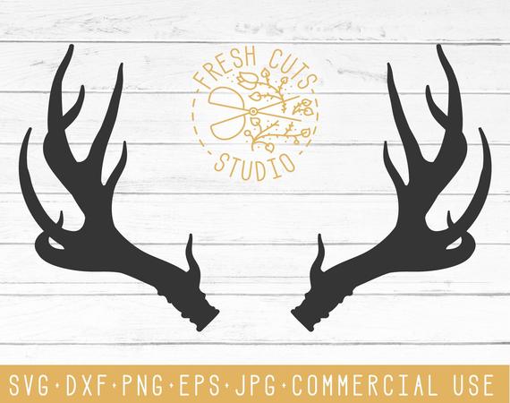 Antler Clipart Silhouette Design Vector Antler Dxf Etsy 570x450 Antler Clipart Silhouette Design Vector Antler Dxf Etsy