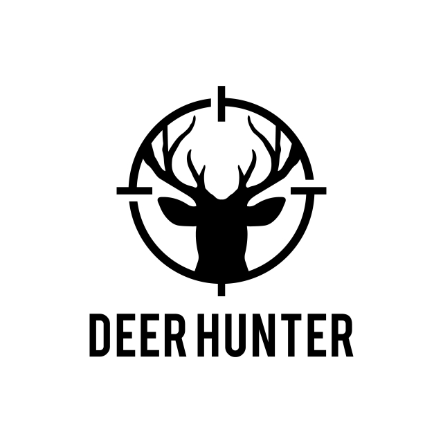 640x640 Deer Hunter Vector Design Template Vector Template For Free