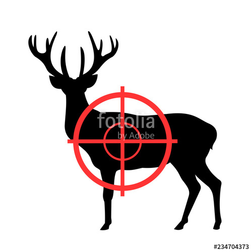 500x500 Deer And Gunsight