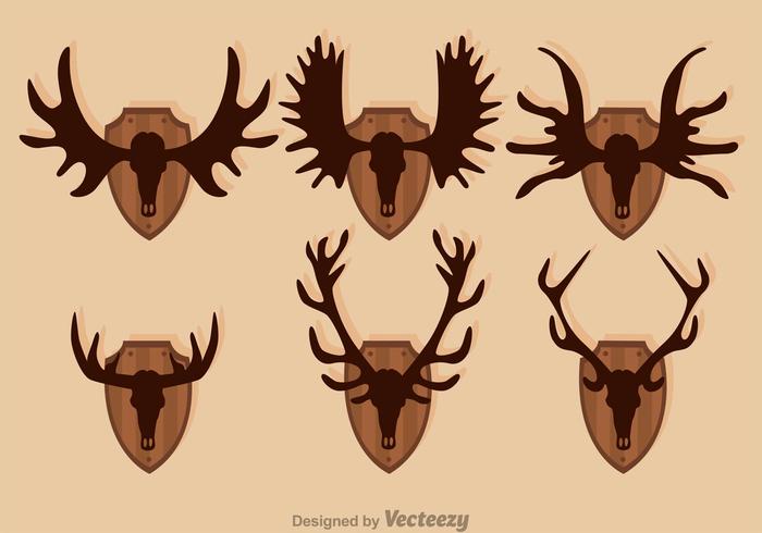700x490 Moose And Deer Hunting Trophy Vectors