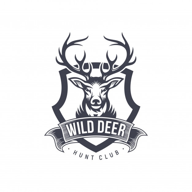 626x626 Vintage Deer Hunter Logo Design Vector Premium Download