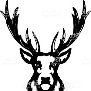 300x300 Deer And Cross Rifle A Deer Hunting Vector Fil Handandbeak