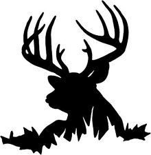 220x225 Deer Buck Decal Stf Window Graphic, Whitetail Vinyl Hunting