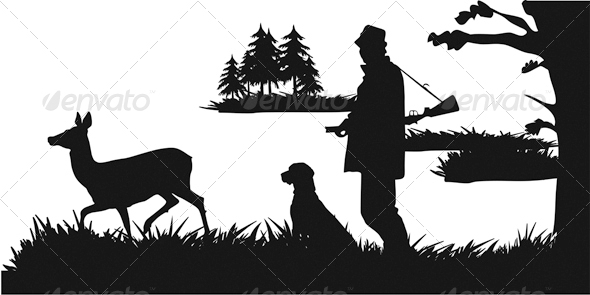 590x295 Deer Hunting Silhouette