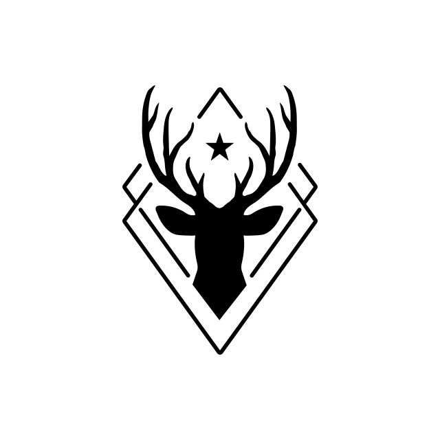 Hipster Style Deer Logo Vector Template For Free Download 640x640 Hipster Style Deer Logo Vector Template For Free Download