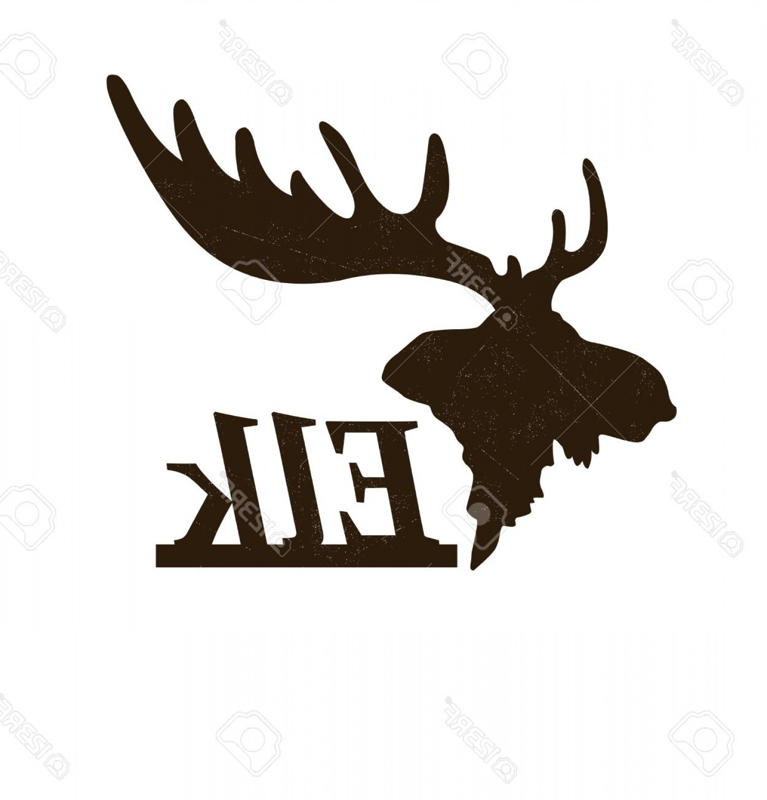 Photostock Vector Elk Logo Design Template Silhouette Of Elk Head 1496x1560 Photostock Vector Elk Logo Design Template Silhouette Of Elk Head