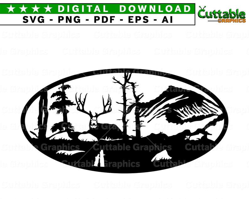 Deer Scene Silhouette Dxf Png Buck Scenery Clipart Etsy 794x635 Deer Scene Silhouette Dxf Png Buck Scenery Clipart Etsy