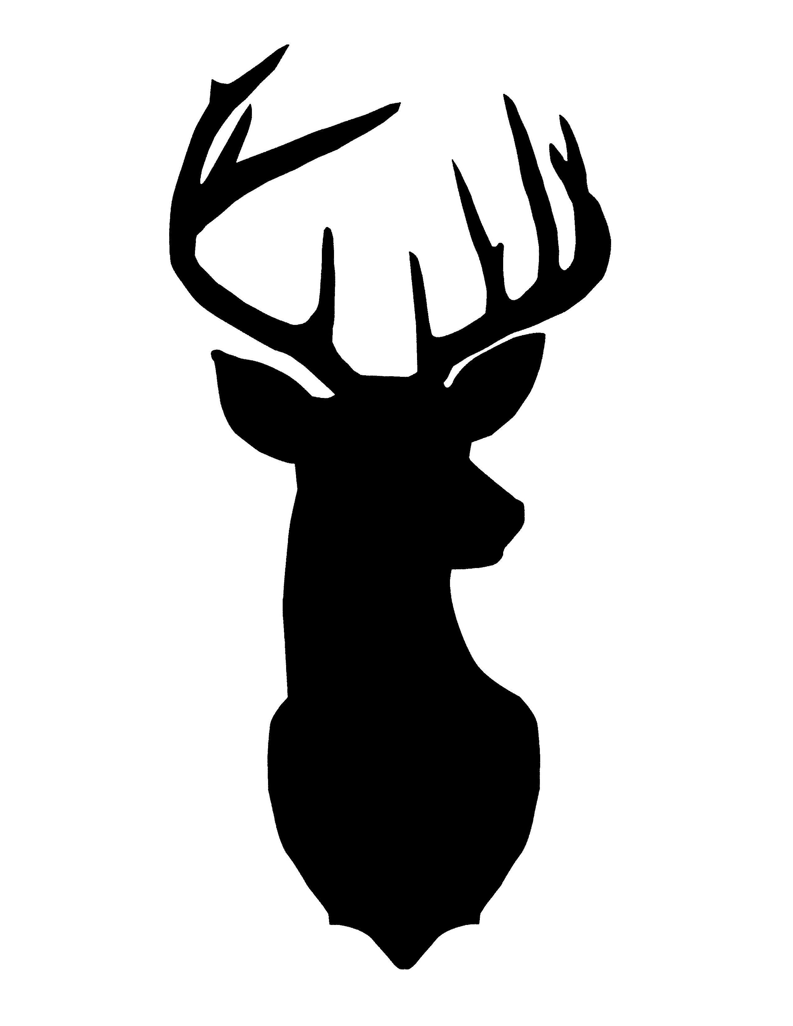 2550x3300 Unique Whitetail Deer Silhouette Vector Cdr Free Vector Art