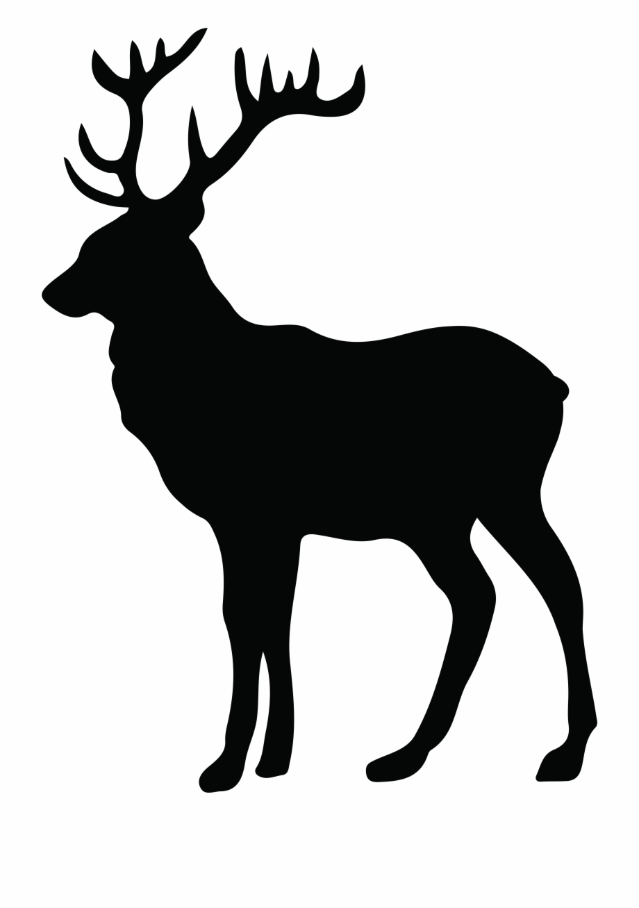 920x1307 Vector Freeuse Antler Silhouette At Getdrawings Com