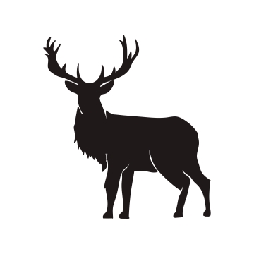 360x360 Deer Silhouette Png, Vector, And Clipart With Transparent