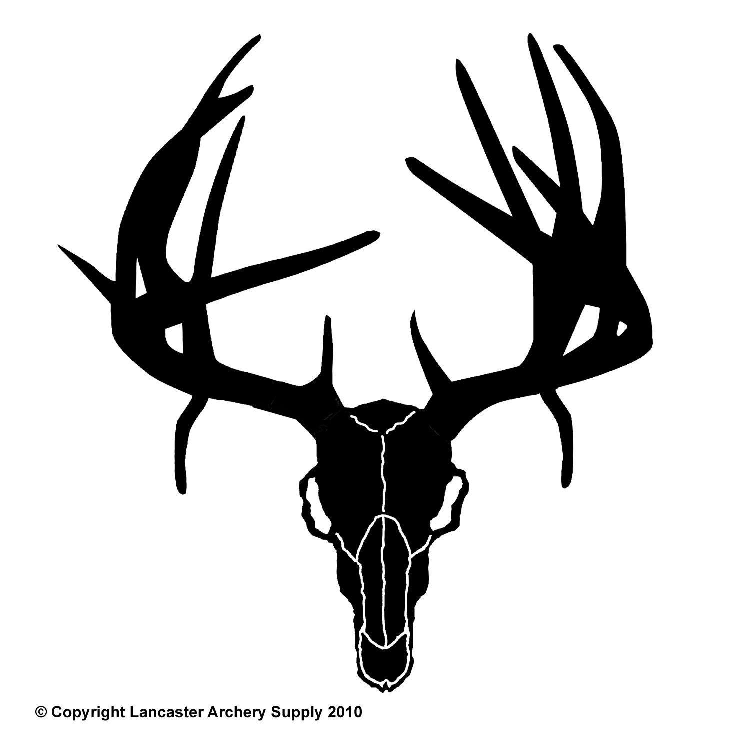 1500x1500 Deer Skull Silhouette Vector
