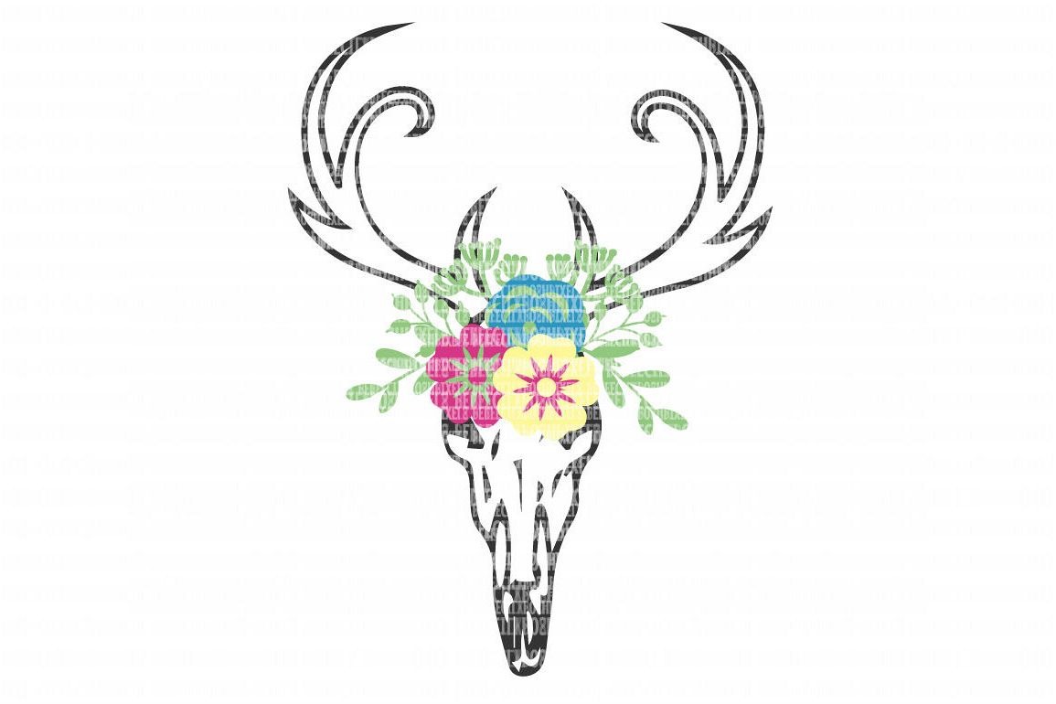 1155x770 Huge Collection Of 'deer Skull Silhouette' Download More Than