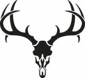 Deer Skull Silhouette Vector at Vectorified.com | Collection of Deer ...