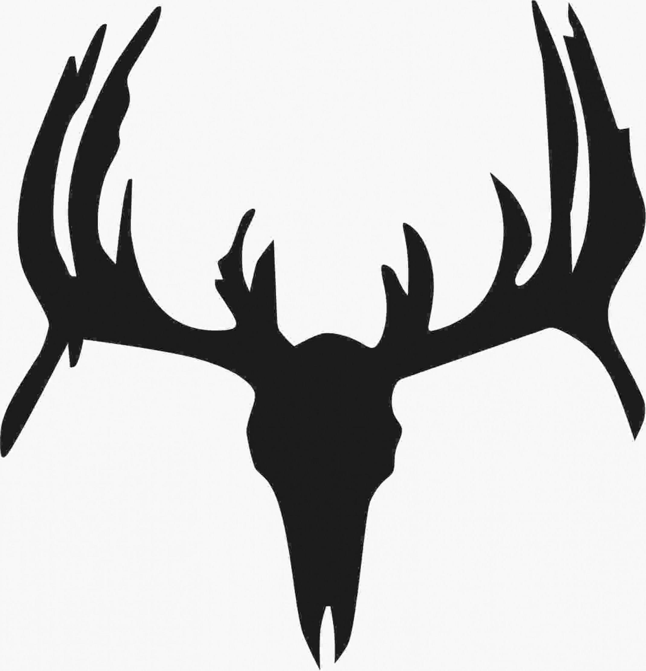 2139x2221 Top Deer Skull Silhouette Design Free Vector Art, Images