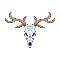 200x200 Deer Skull Free Vector Art