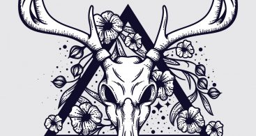 367x195 Vector Deer Skull Vector Archives