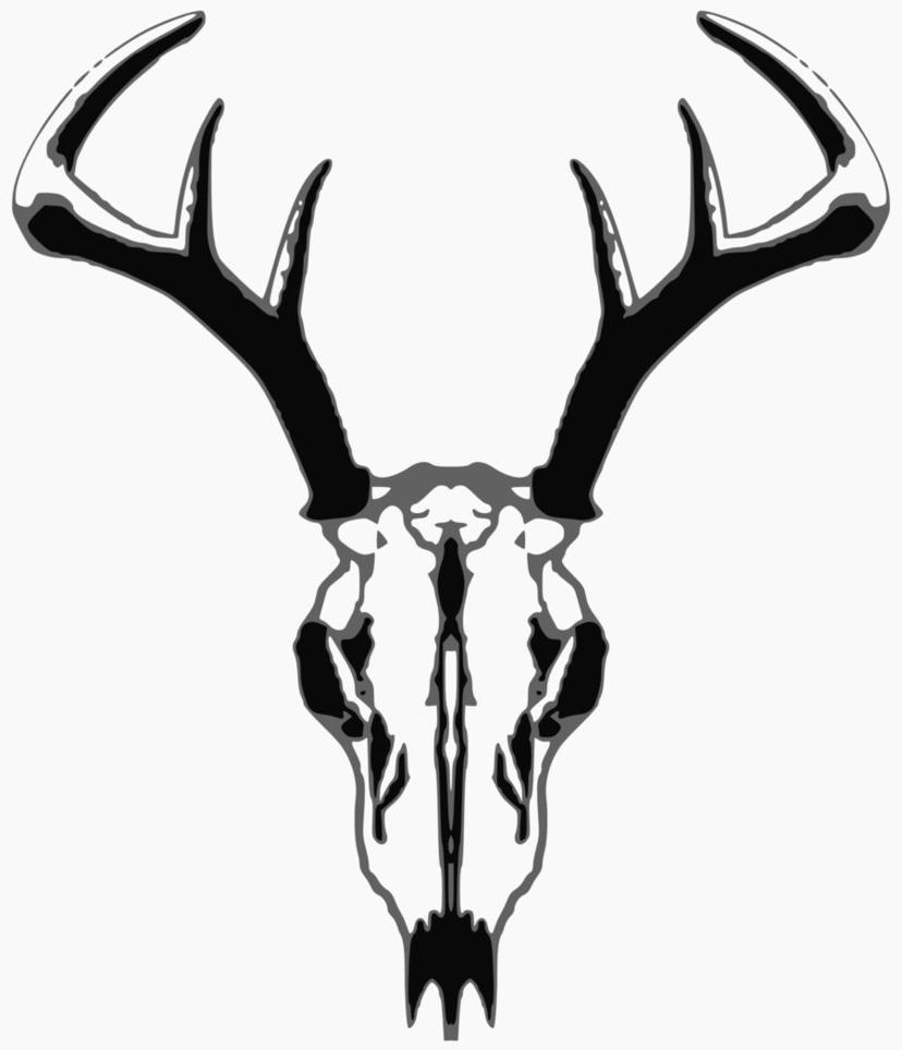 828x964 Collection Of 'deer Skull Silhouette Vector' Download More Than