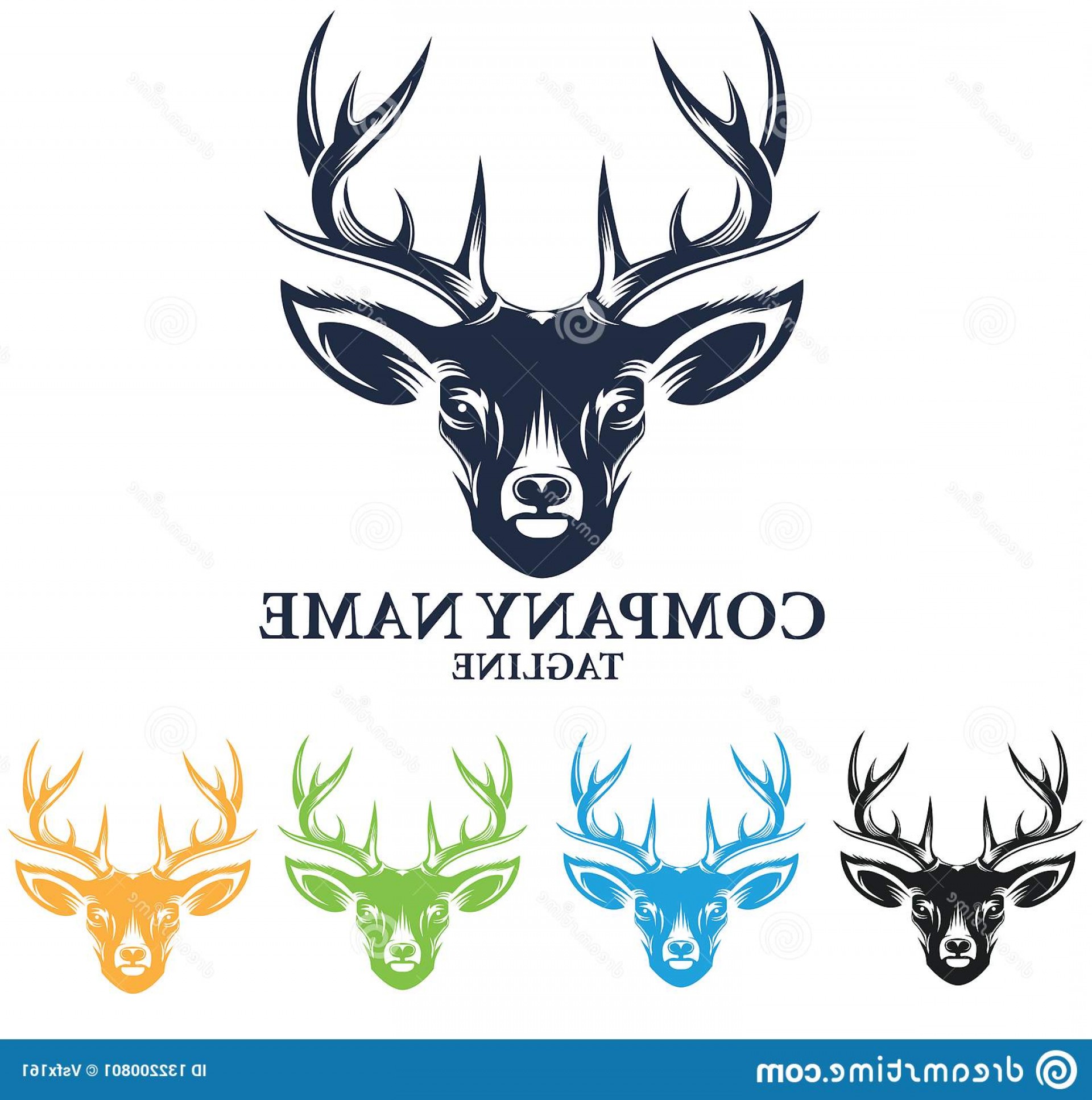 1920x1934 Modern Silhouette Stag Head Wildlife Deer Vector Logo Outdoors