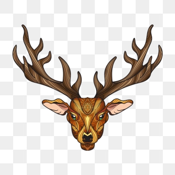 360x360 Deer Vector, Free Download Christmas Deer, Deer Antlers, Deer Head