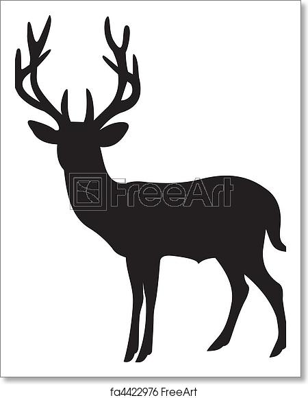 450x580 Free Art Print Of Deer Vector Deer Vector Isolated On White