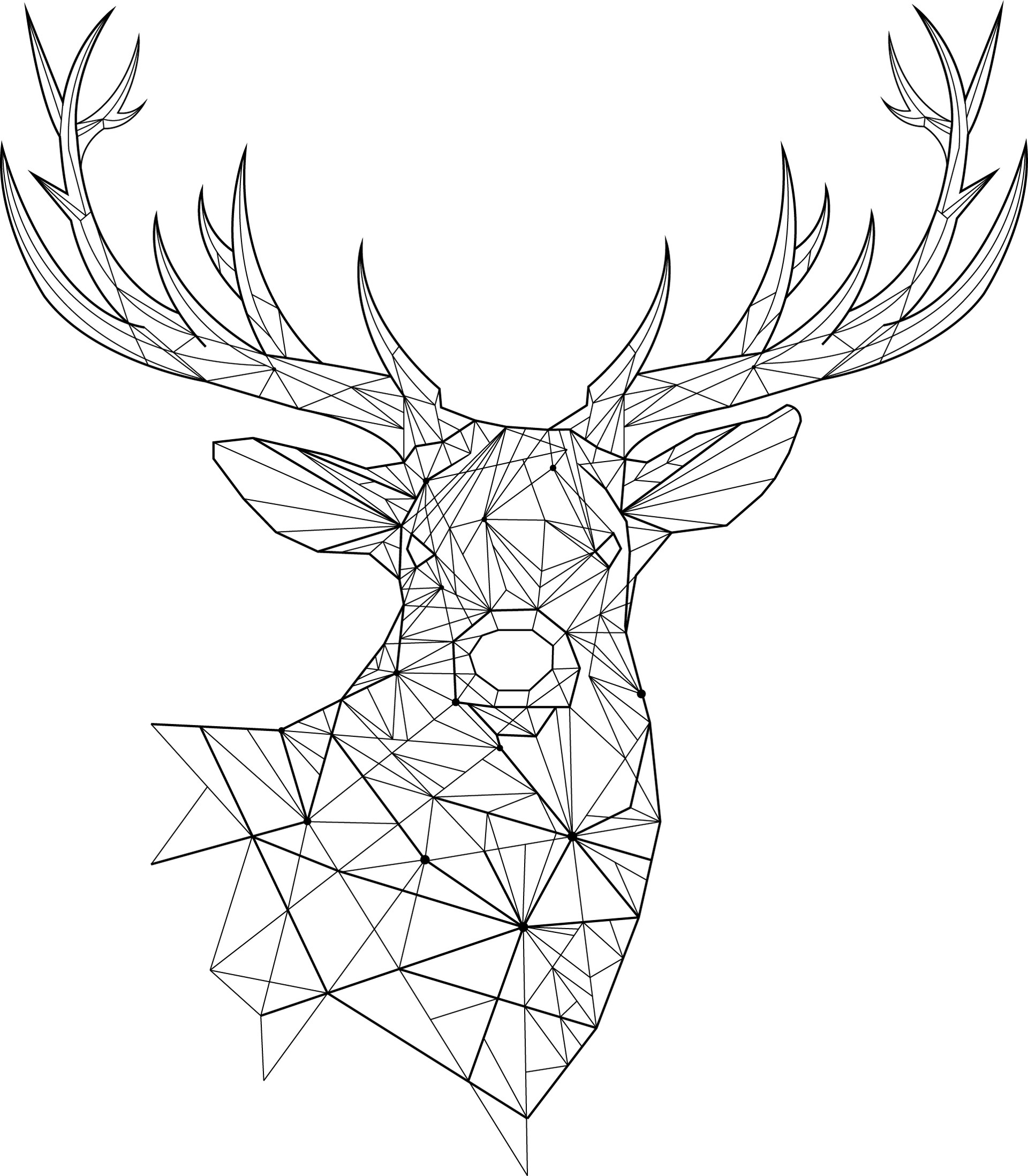 Deer Head Silhouette Vector Free At Collection Of Deer Head Silhouette Vector 9366