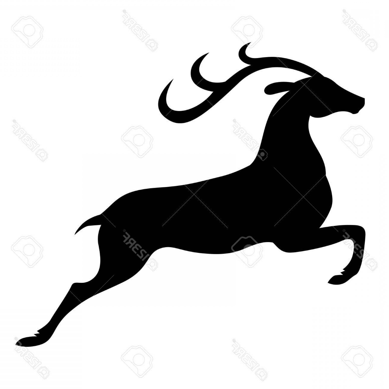 Jumping Deer Vector Handandbeak 1560x1560 Jumping Deer Vector Handandbeak