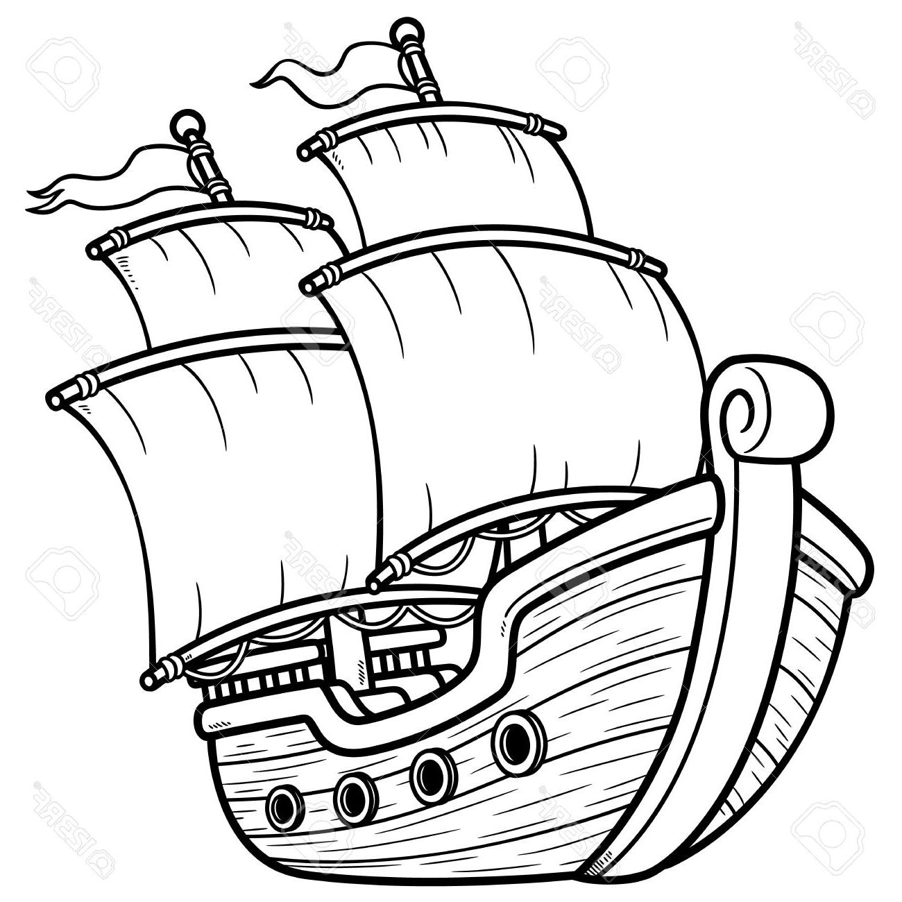 Best Free Pirate Ship Line Art Vector Cdr Free Vector Art 1300x1300 Best Free Pirate Ship Line Art Vector Cdr Free Vector Art