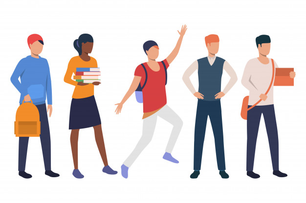 626x417 Collection Of People Getting Degree Vector Free Download