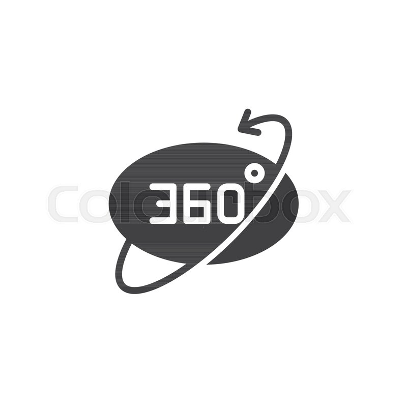 800x800 Degree View Vector Icon Filled Stock Vector Colourbox