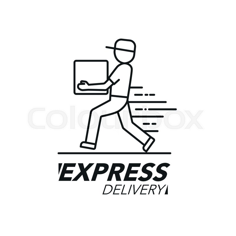 800x800 Express Delivery Icon Concept Stock Vector Colourbox
