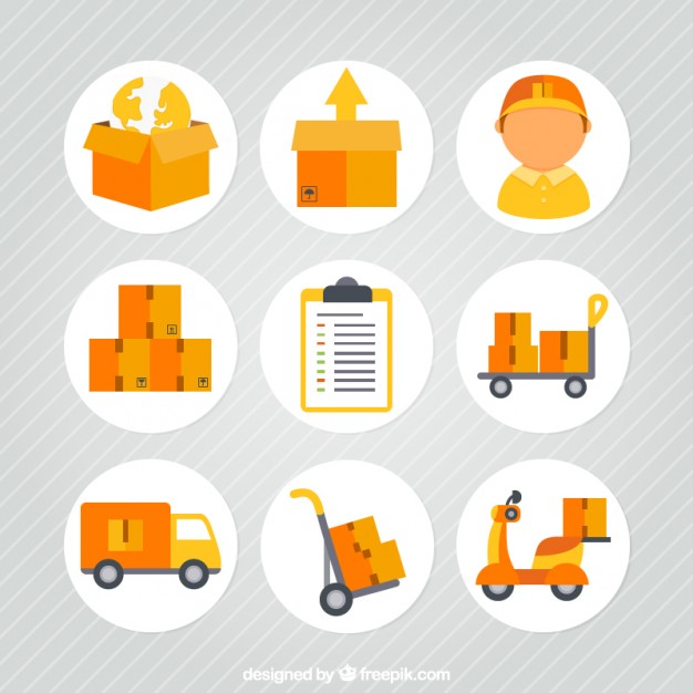 626x626 Transportation And Delivery Icons Vector Free Download