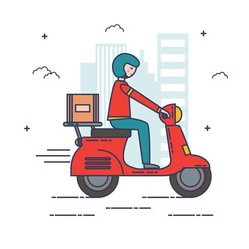 490x490 Delivery Man Vector Stock Images