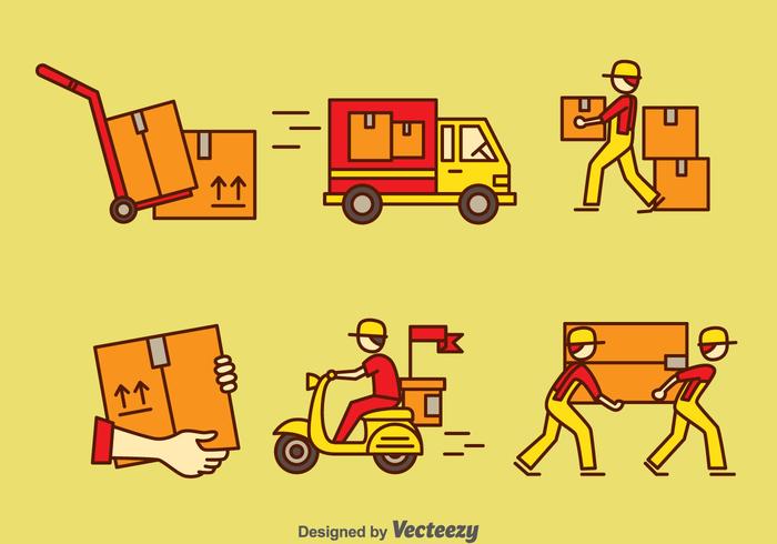 700x490 Delivery Man Free Vector Art