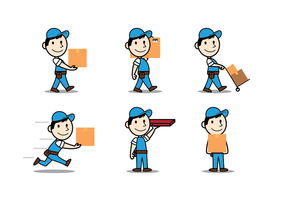 286x200 Delivery Man Free Vector Art