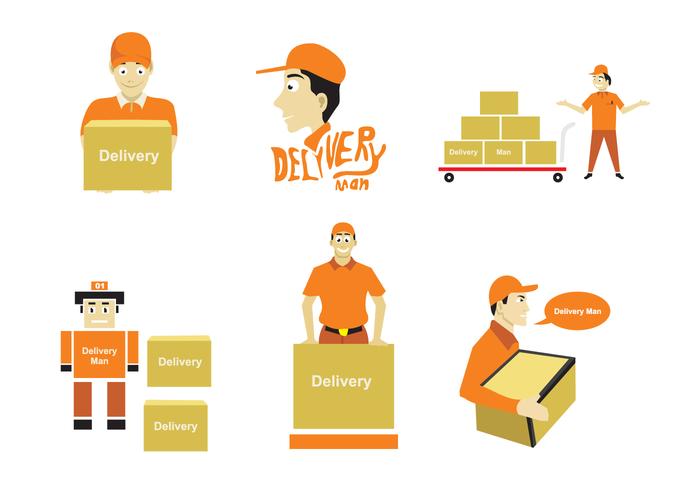 700x490 Delivery Man Illustration