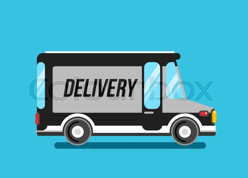 800x575 Delivery Truck Vector Illustration Stock Vector Colourbox